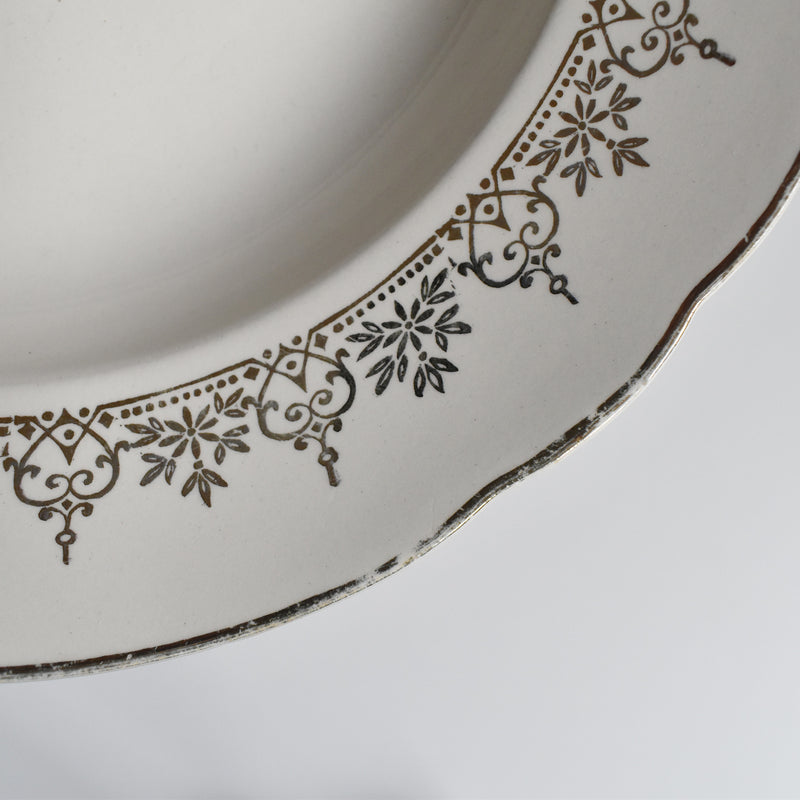 Vintage deep plate Villeroy & Boch 7206 Gold E
