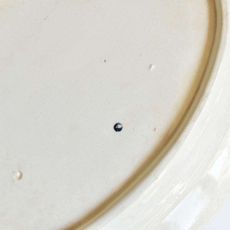 Antique Oval Plate Onann Eglantines