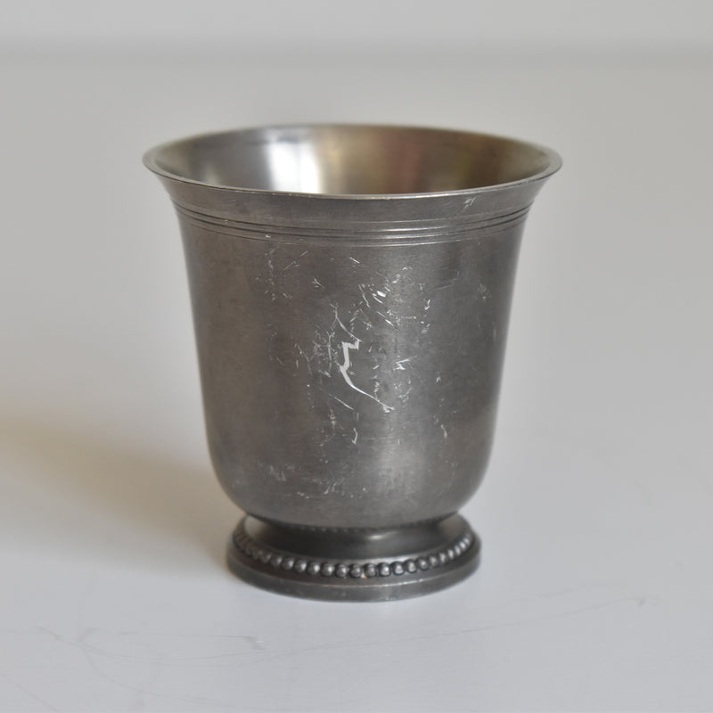 Vintage Pewter Small Goblet ETAINS DU MANOIR