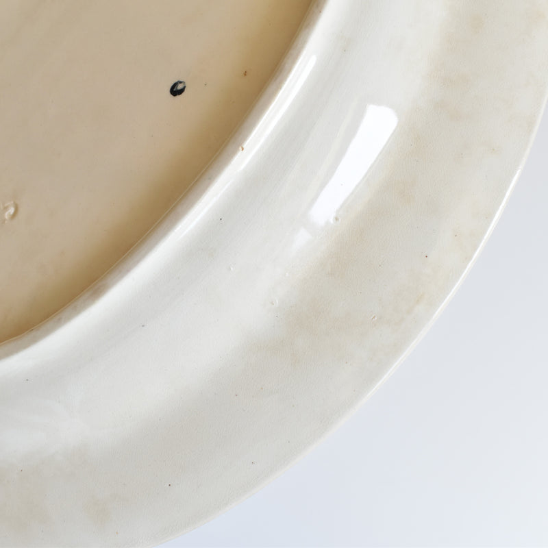 Antique Oval Plate Onann Eglantines