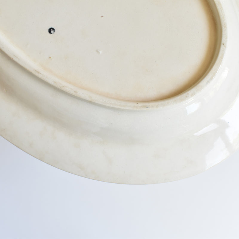 Antique Oval Plate Onann Eglantines