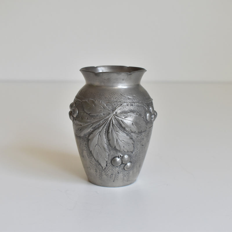 アンティークピューター スモール花器 A.Surjous