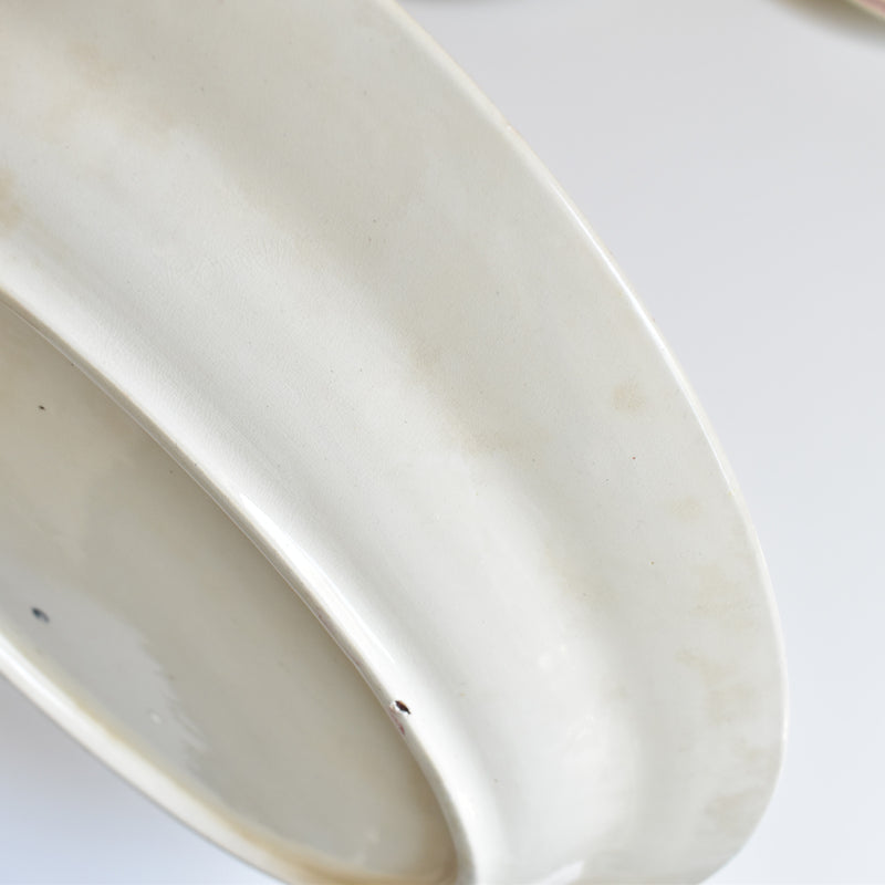 Antique Oval Plate Onann Eglantines