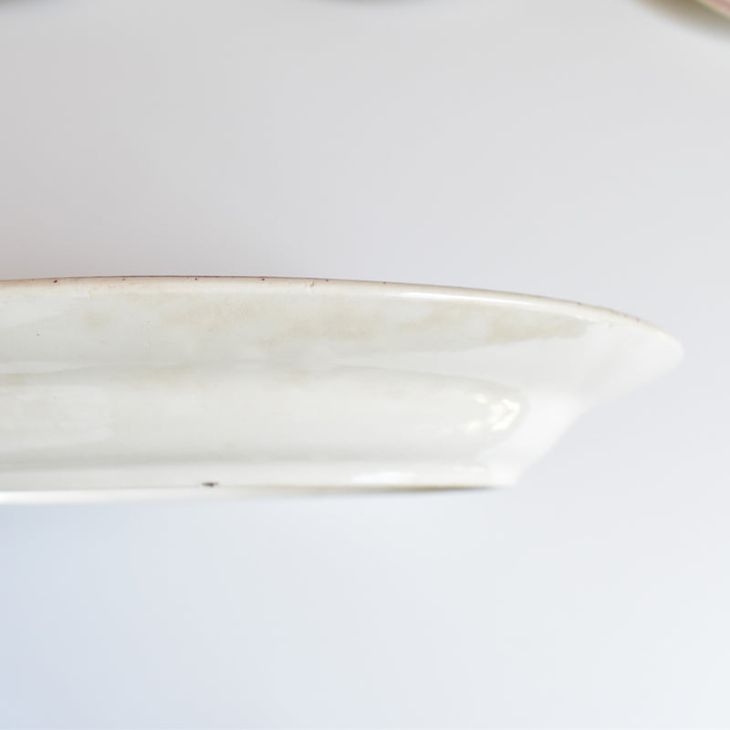 Antique Oval Plate Onann Eglantines