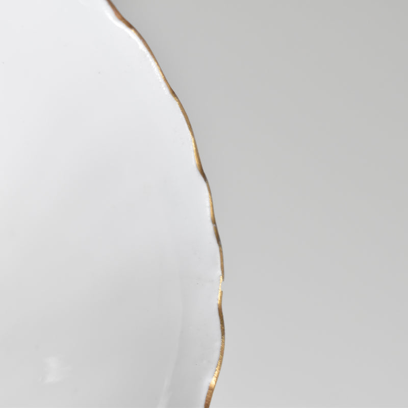 Vintage Cup Digoin & Sarreguemines Perle white&gold E