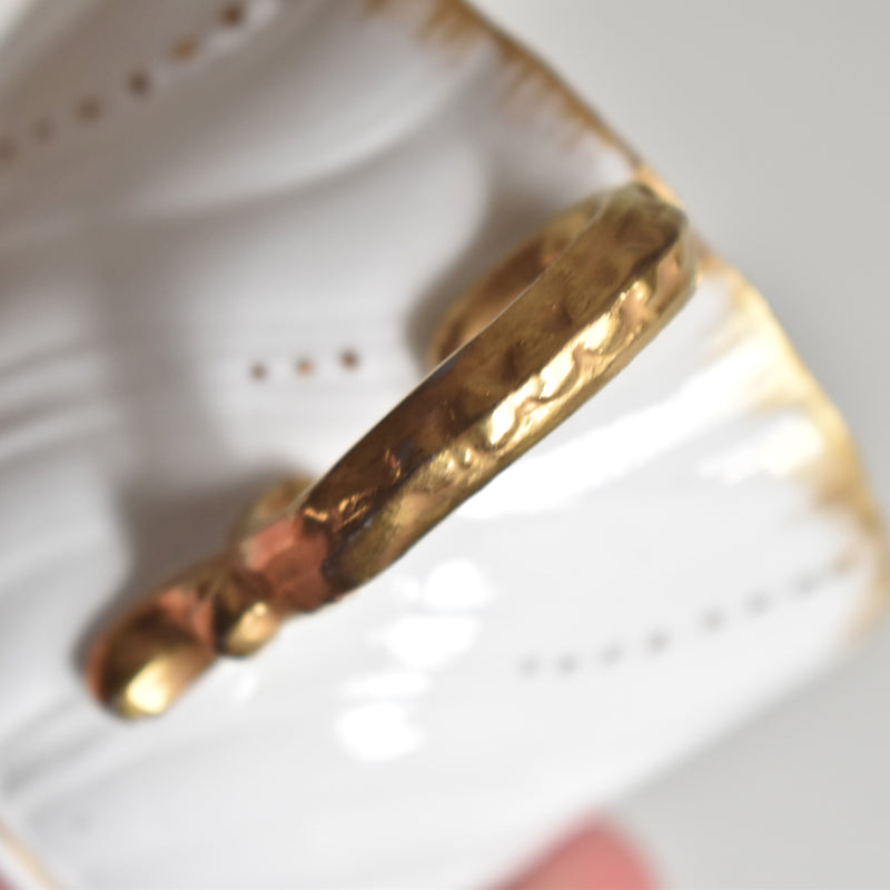 Vintage Cup Digoin & Sarreguemines Perle white&gold E