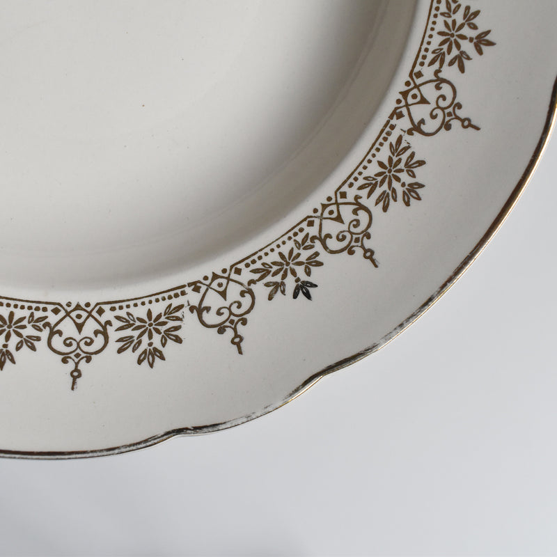 Vintage Deep Dish Villeroy & Boch 7206 Gold F