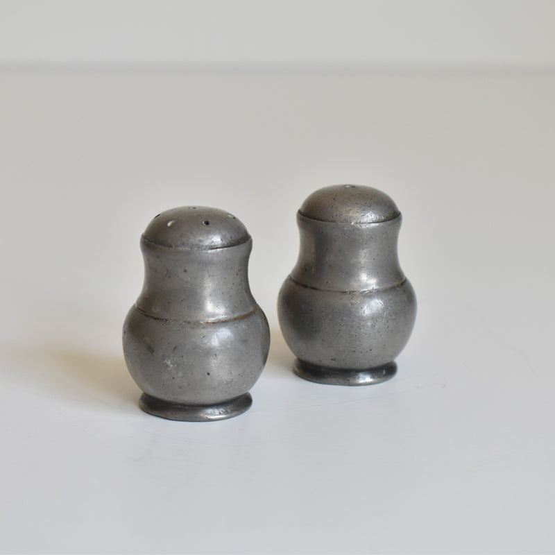 Vintage Pewter Salt & Pepper