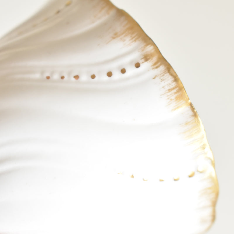 Vintage Cup Digoin & Sarreguemines Perle white&gold E