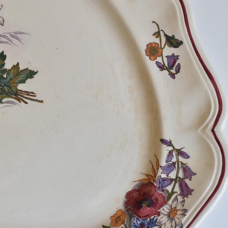 Vintage Oval Platter, Digoin & Sarreguemines Agreste