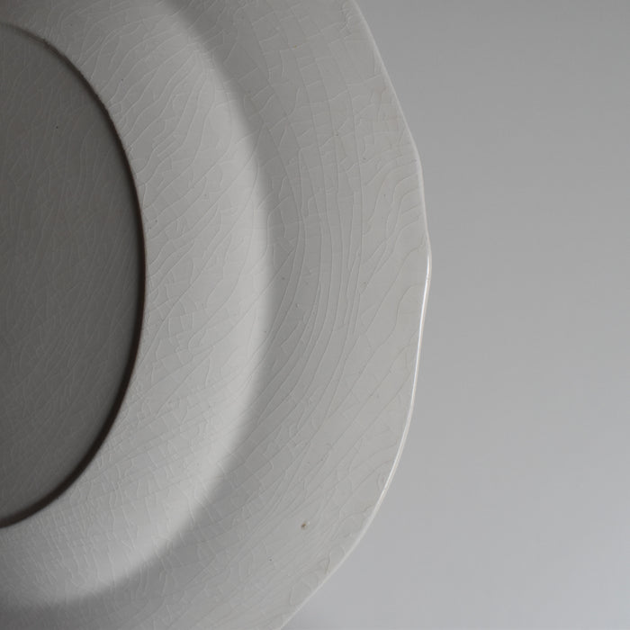 アンティークプレート ミントン クリームウエア B