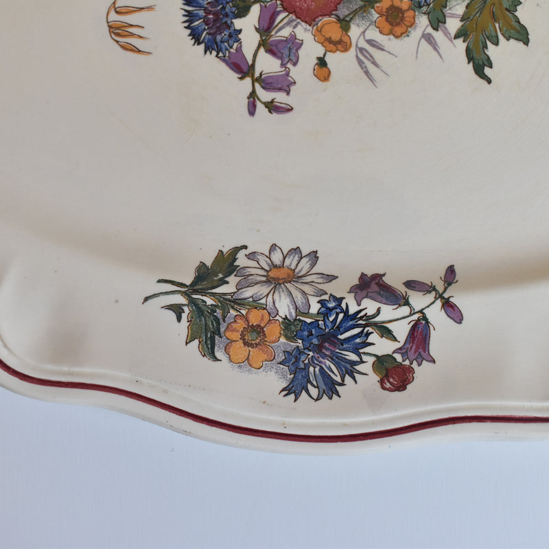 Vintage Oval Platter, Digoin & Sarreguemines Agreste