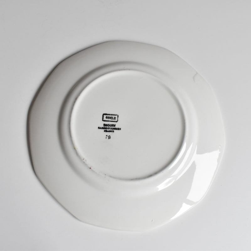 Vintage Plate Digoin & Sarreguemines Odile A