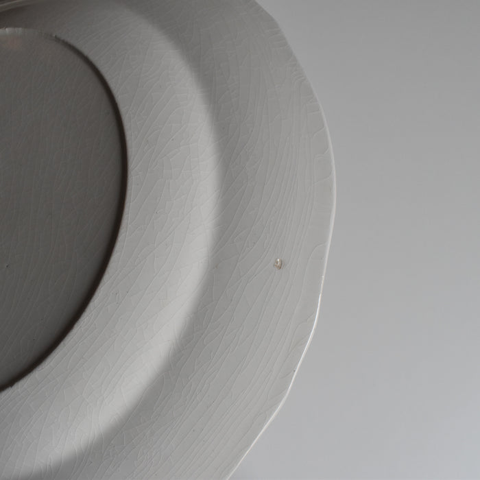 アンティークプレート ミントン クリームウエア B