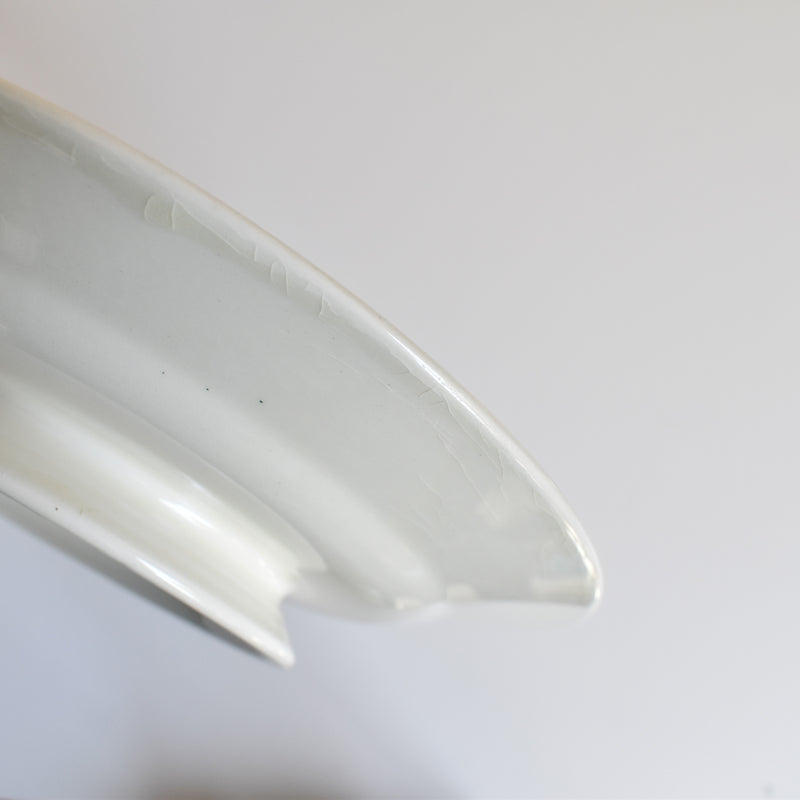 Vintage Pedestal Plate HBCM Creil et Montereau Yvonne