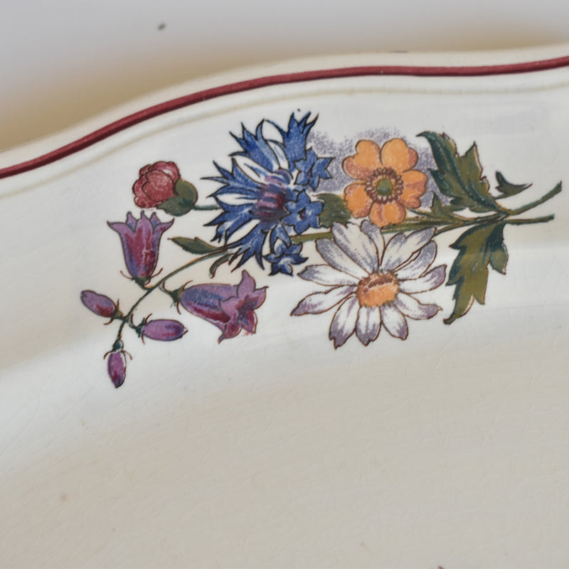 Vintage Oval Platter, Digoin & Sarreguemines Agreste