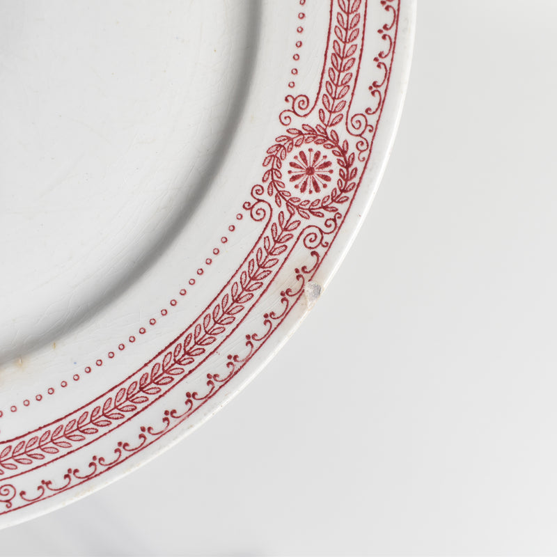 Antique Plate U&C Sarreguemines Carina C