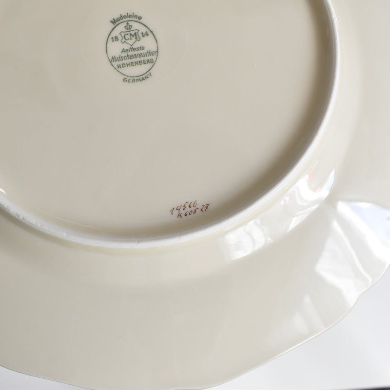 Vintage Plate Hutschenreuther Germany Madeleine B