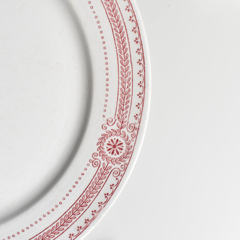 Antique Plate U&C Sarreguemines Carina C