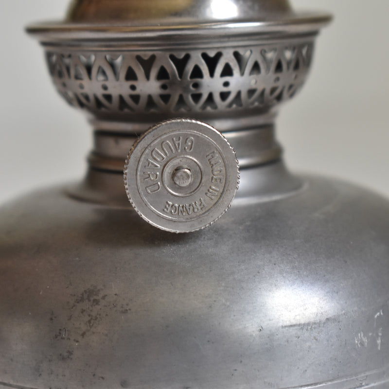 Vintage Pewter Oil Lamp