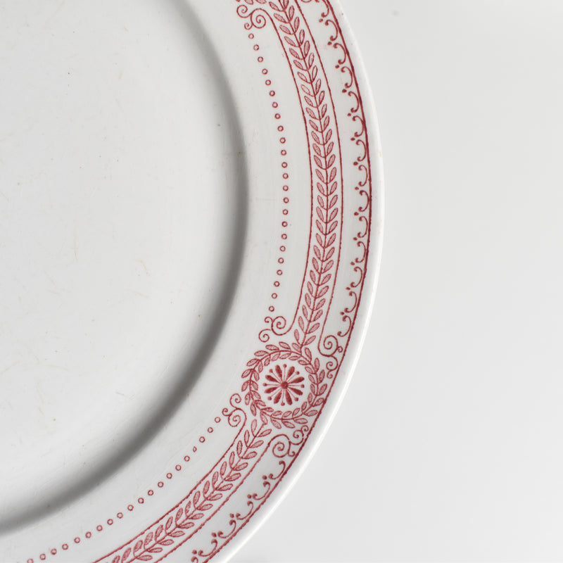 Antique Plate U&C Sarreguemines Carina C