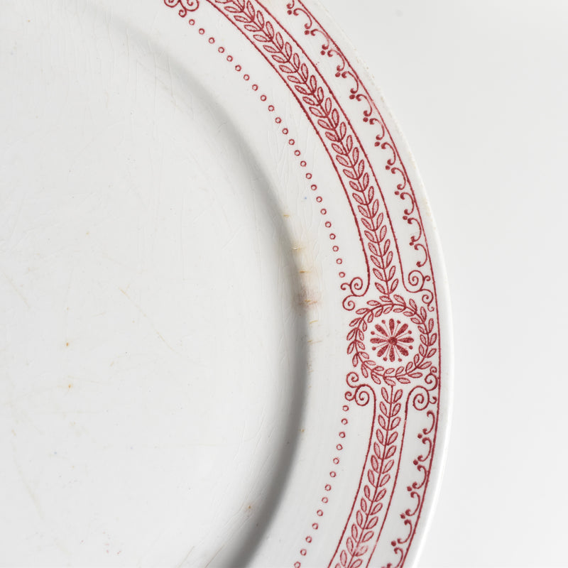 Antique Plate U&C Sarreguemines Carina C