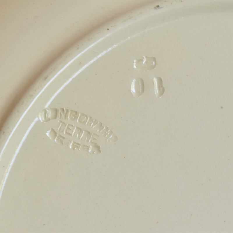 Antique plate Longchamp Petites roses