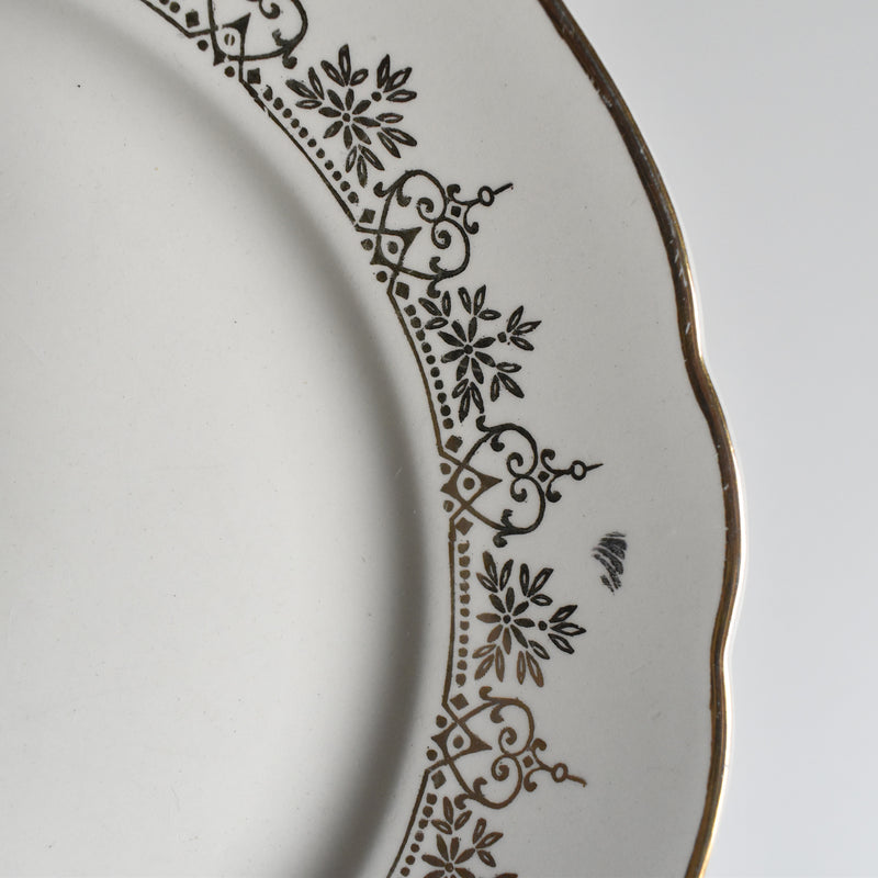 Vintage Plate Villeroy & Boch 7206 Gold A