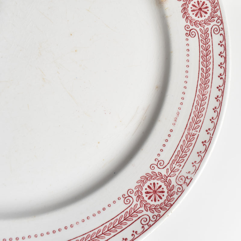 Antique Plate U&C Sarreguemines Carina C