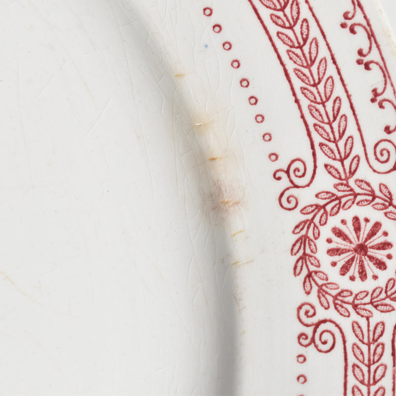 Antique Plate U&C Sarreguemines Carina C