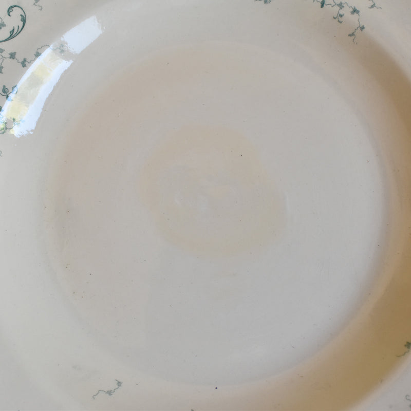Antique plate Longchamp Petites roses