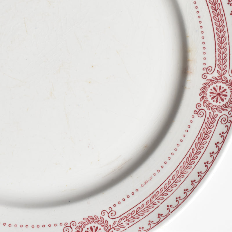 Antique Plate U&C Sarreguemines Carina C