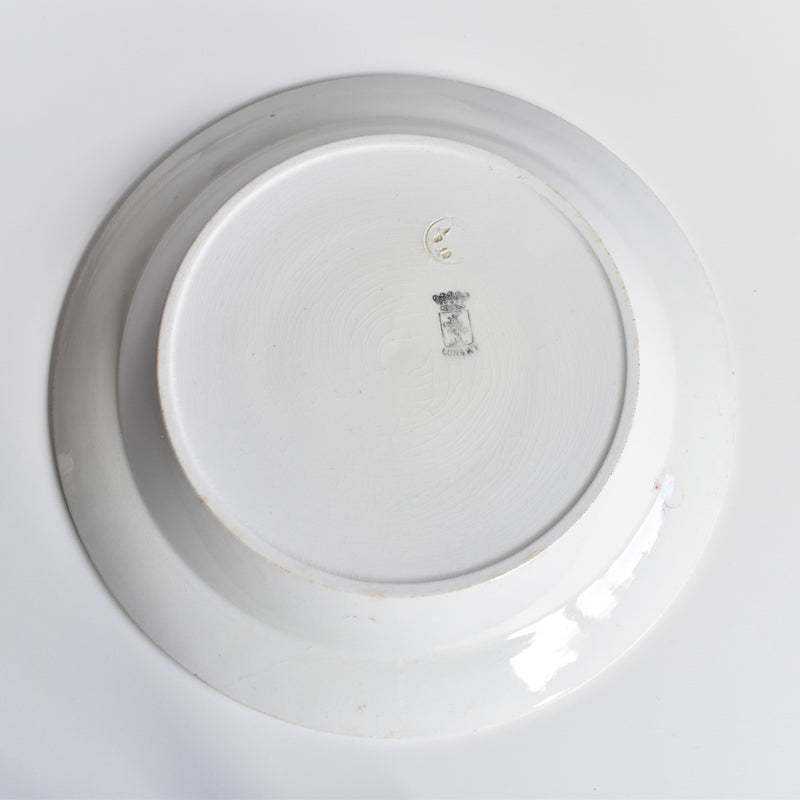 Antique deep platter Ronouis Houx