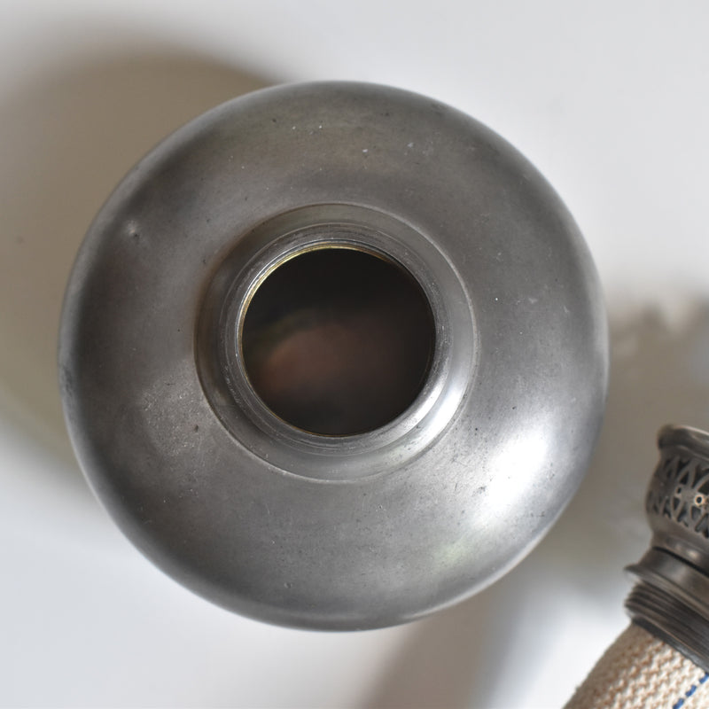 Vintage Pewter Oil Lamp