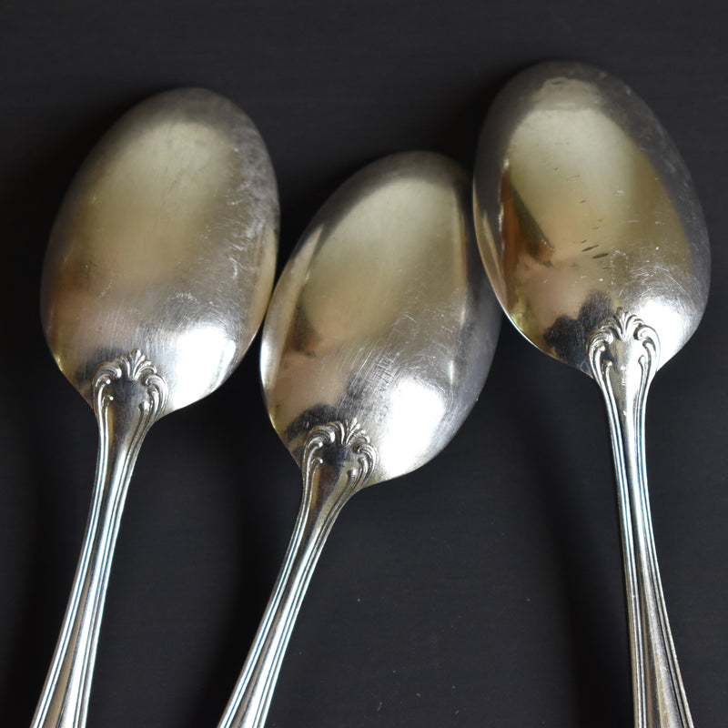 Vintage Silver-Plated Dessert Spoon FRANCOIS FRIONNET