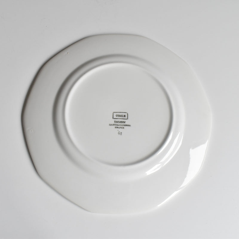 Vintage Plate: Digoin & Sarreguemines Odile B