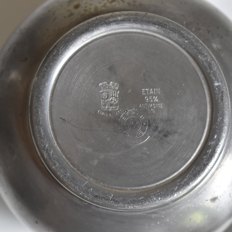 Vintage Pewter Oil Lamp