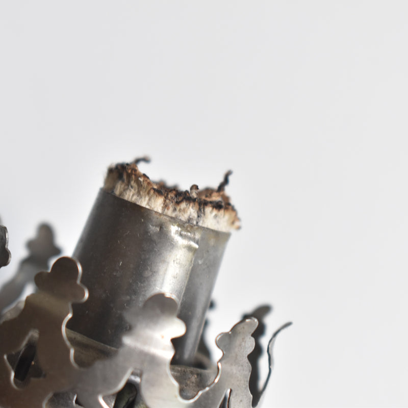 Vintage Pewter Oil Lamp