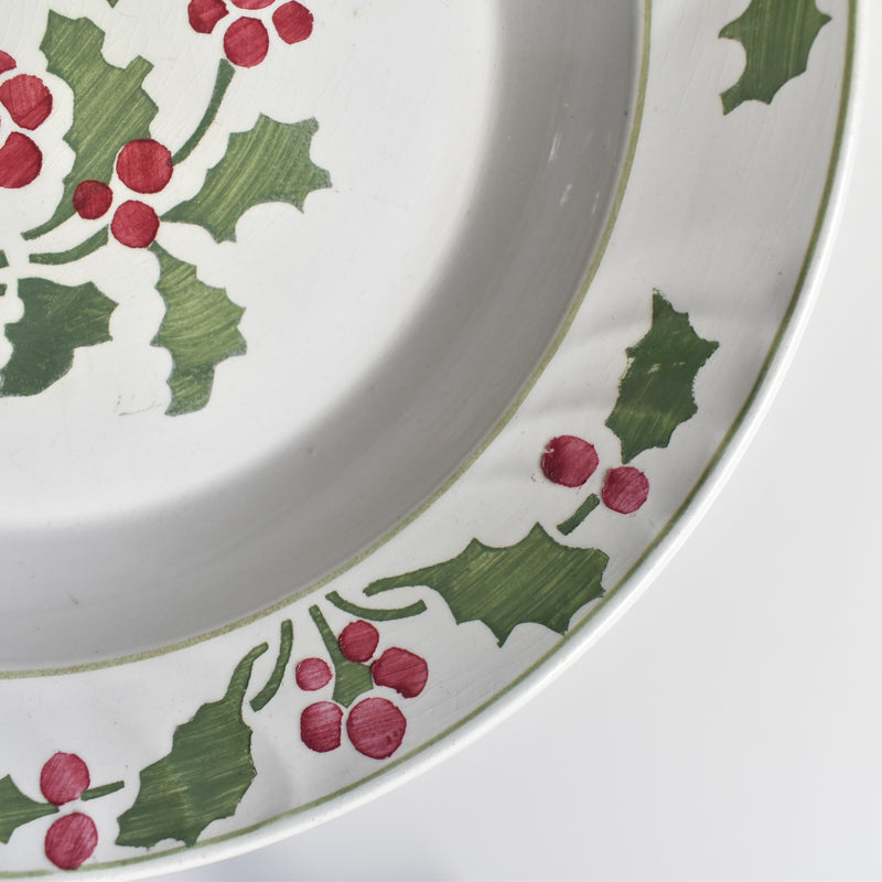 Antique deep platter Ronouis Houx