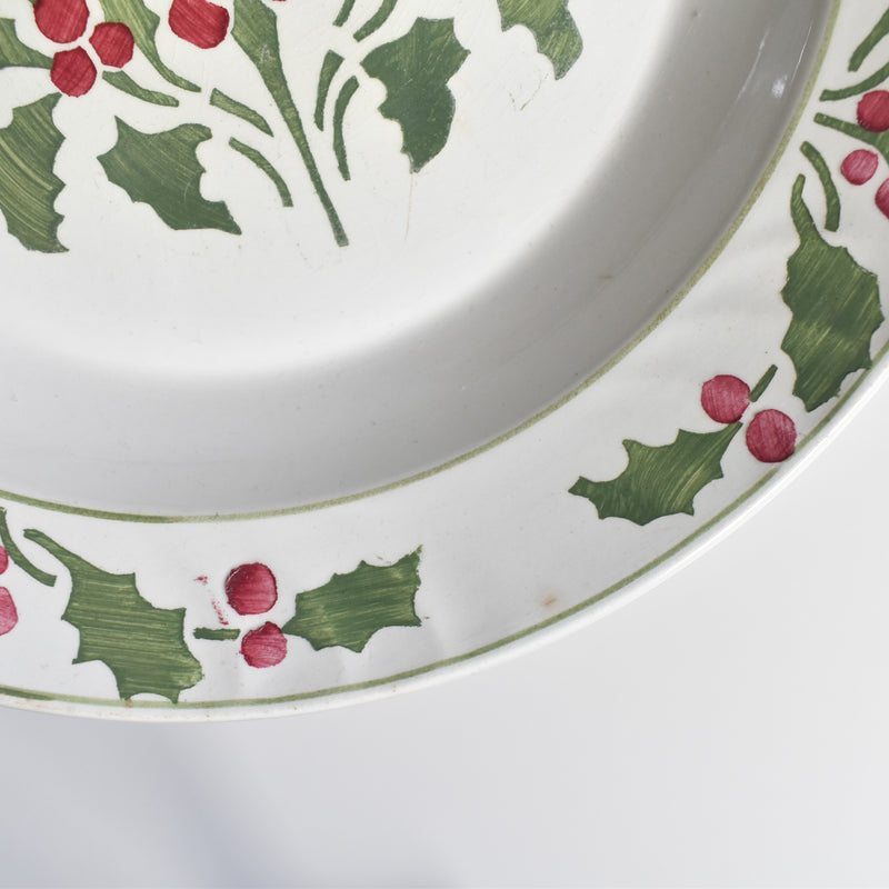 Antique deep platter Ronouis Houx