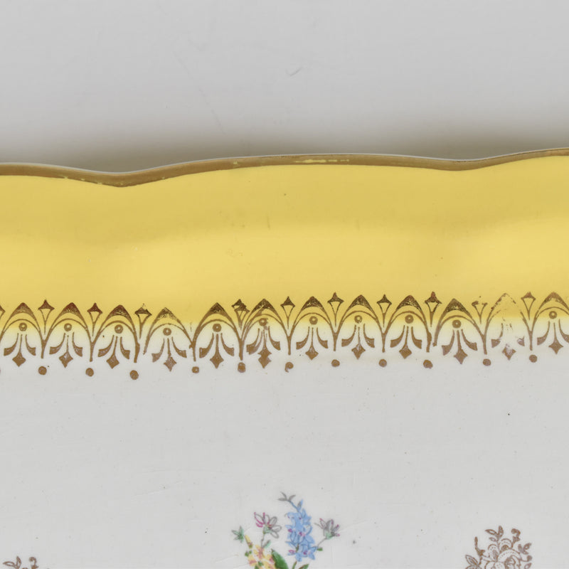 Vintage Rectangular Cake Plate Digoin & Sarreguemines n°9436