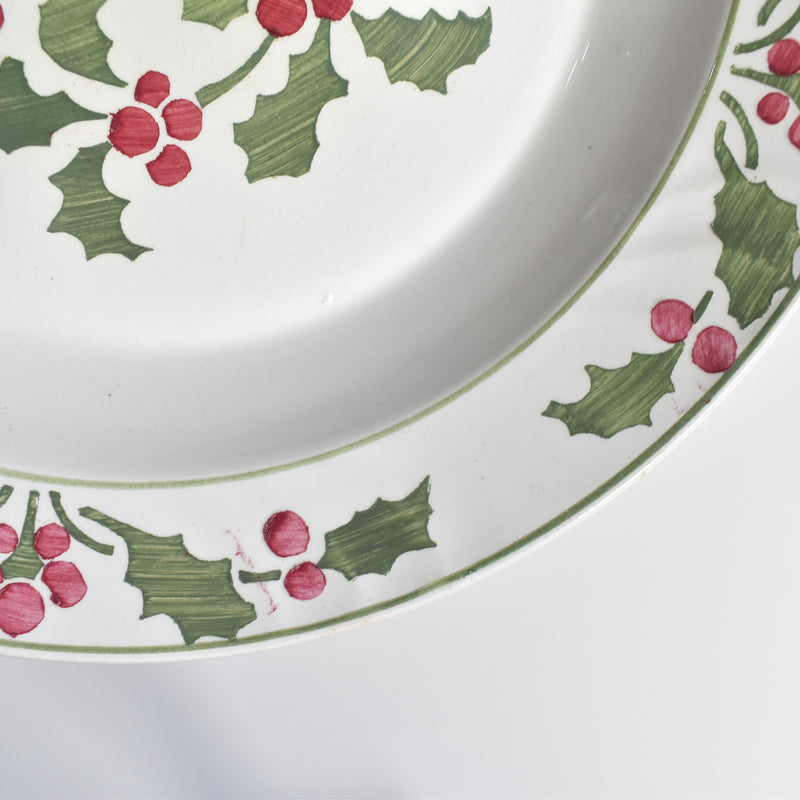 Antique deep platter Ronouis Houx