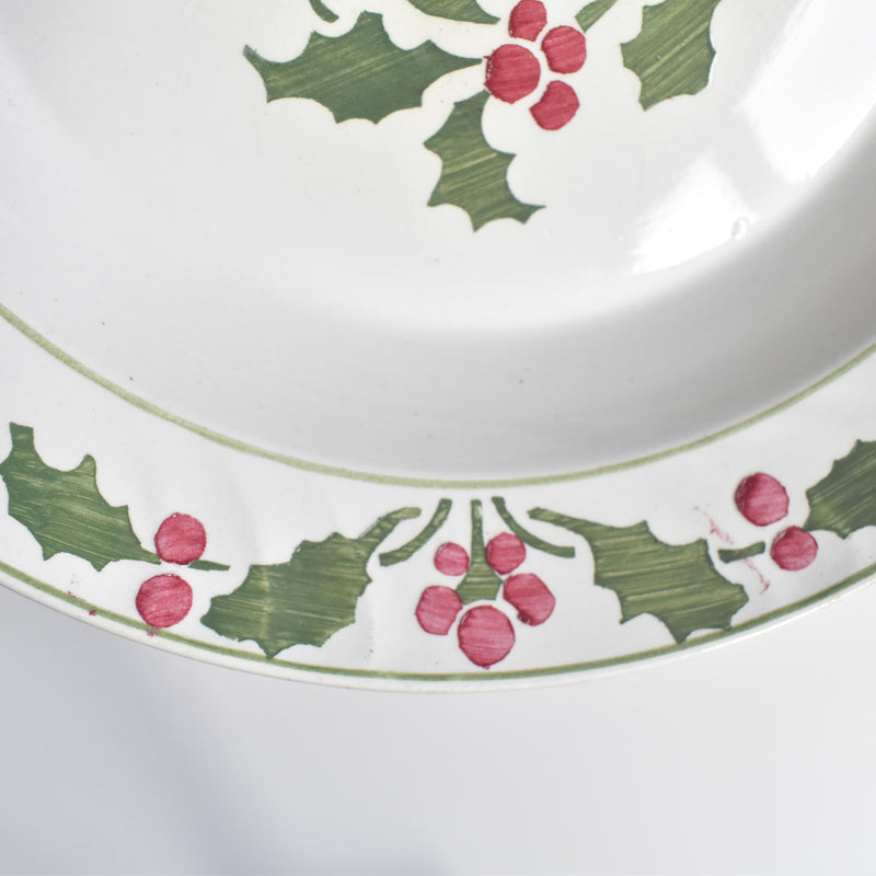Antique deep platter Ronouis Houx