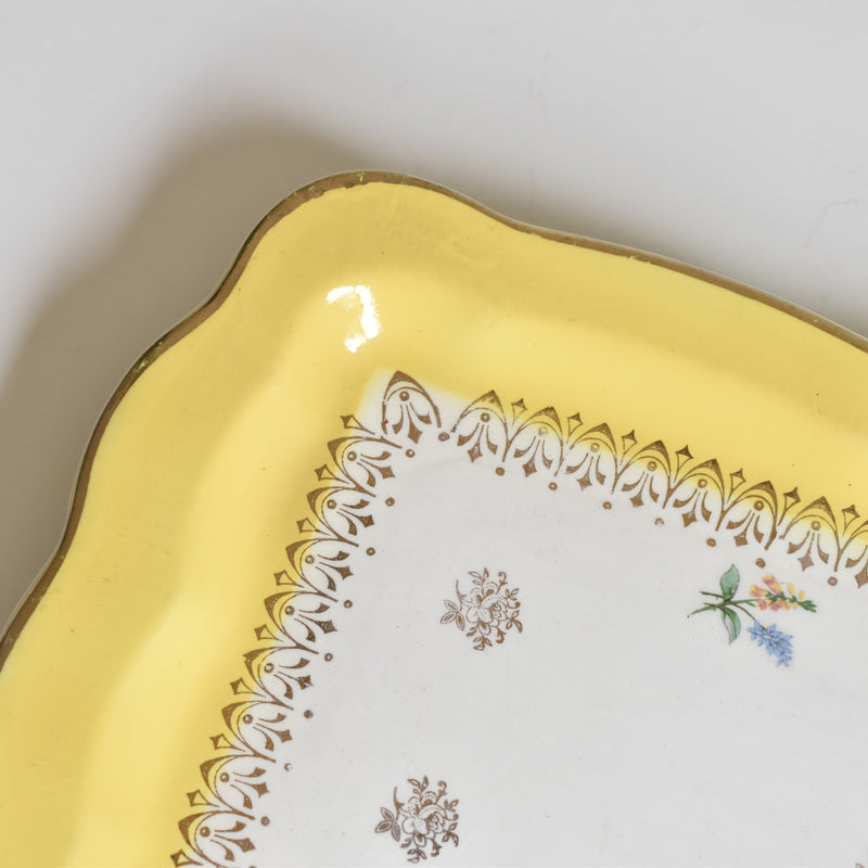 Vintage Rectangular Cake Plate Digoin & Sarreguemines n°9436
