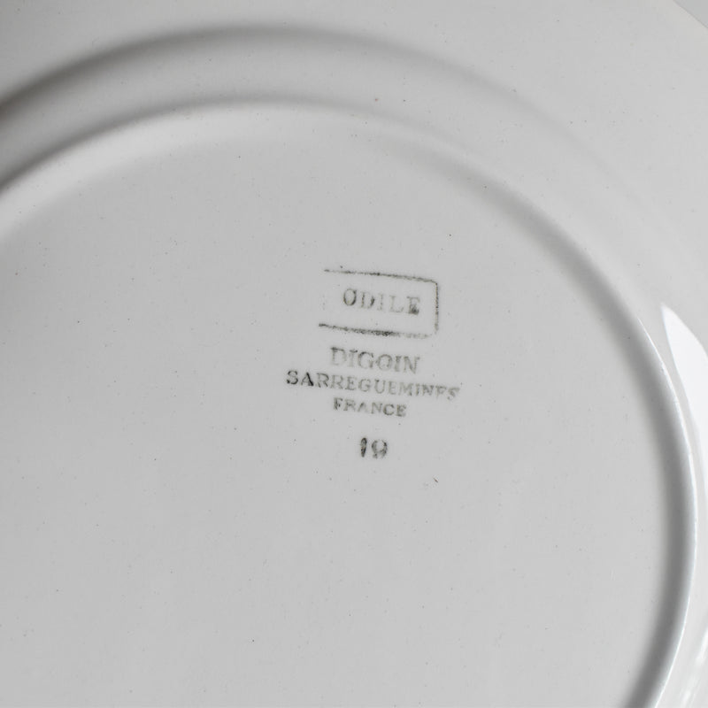 Vintage Plate: Digoin & Sarreguemines Odile C