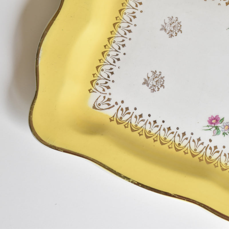 Vintage Rectangular Cake Plate Digoin & Sarreguemines n°9436