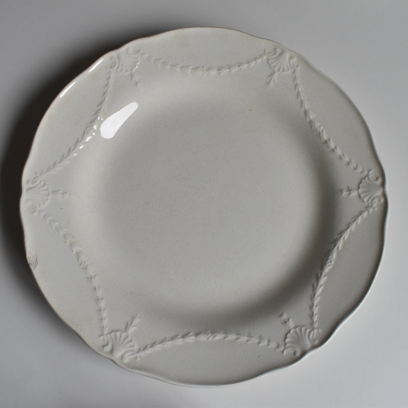 Antique Plate, Minton Creamware D