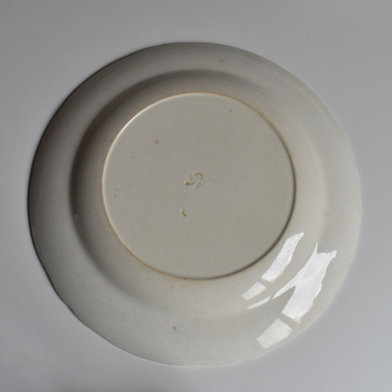 Antique Plate, Minton Creamware D
