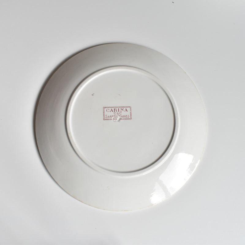 アンティークデザートプレート U&Cサルグミンヌ Carina B