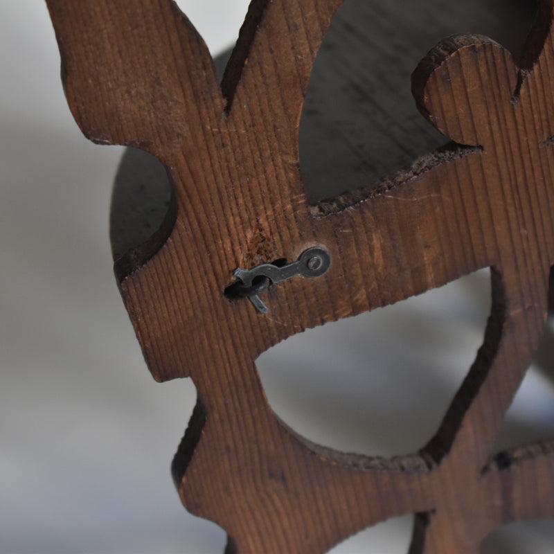 アンティーク　壁掛け　コーナースモールシェルフ